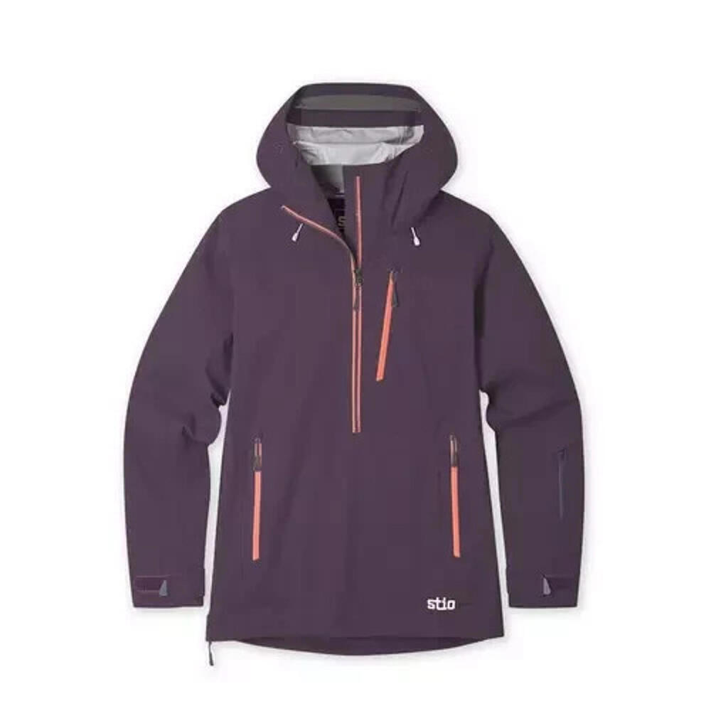 $429 Stio Environ XT Anorak Jacket Ski Women’s s Dermizax Waterproof Huckleberr - Picture 1 of 9